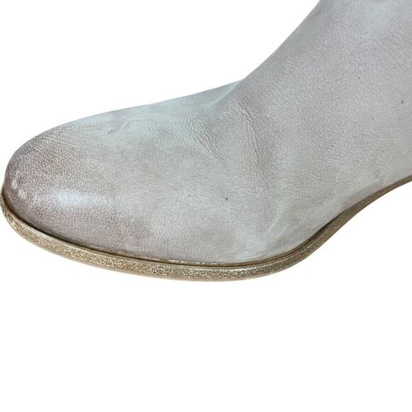 Vince Camuto Prestetta Womens Gray Chunky Heel Ankle Boots Booties Leather 7.5 - Picture 5 of 16